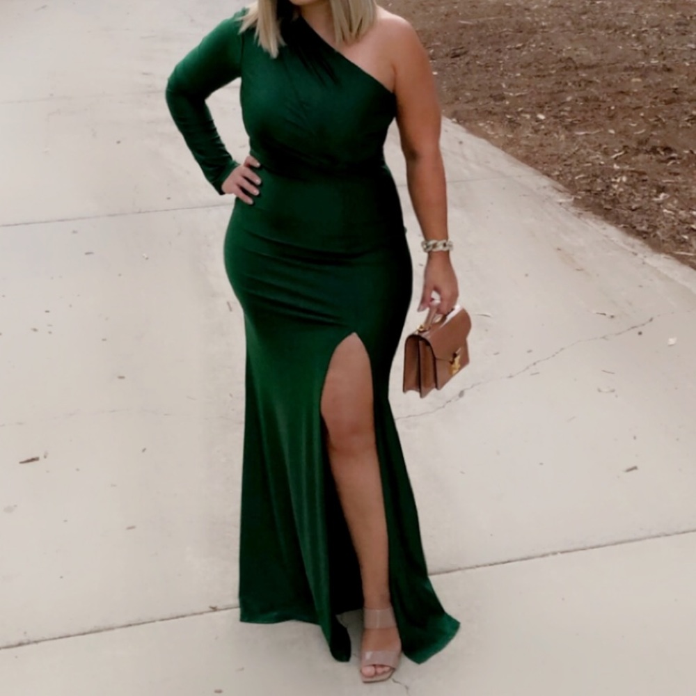 Green Long Dress 💖